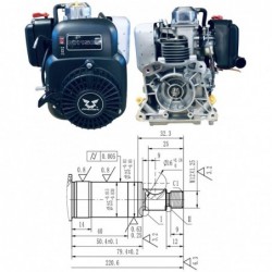 MOTOR ZONGSHEN NH150H 149cc  Sila 4.0 koňa